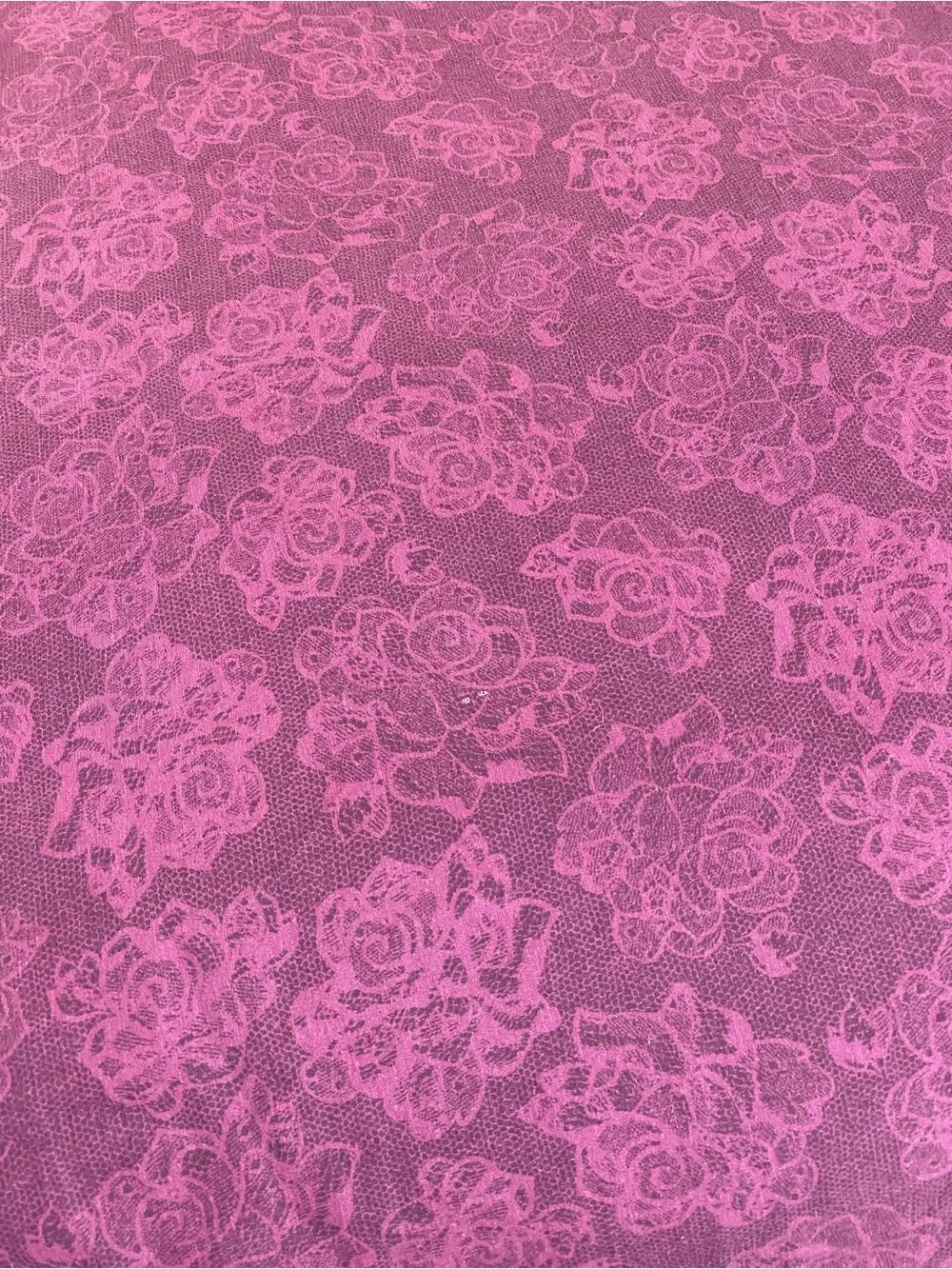 Betsey Johnson Plum Rose twin flat sheet